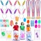 29 Pack Easter Games for Kids Outdoor, Potato Jumping Bags, Bunny Ears Headbands, Egg Spoon Relay Races, Legged Relay Race Bands for Easter Eggs Hunt Party Supplies